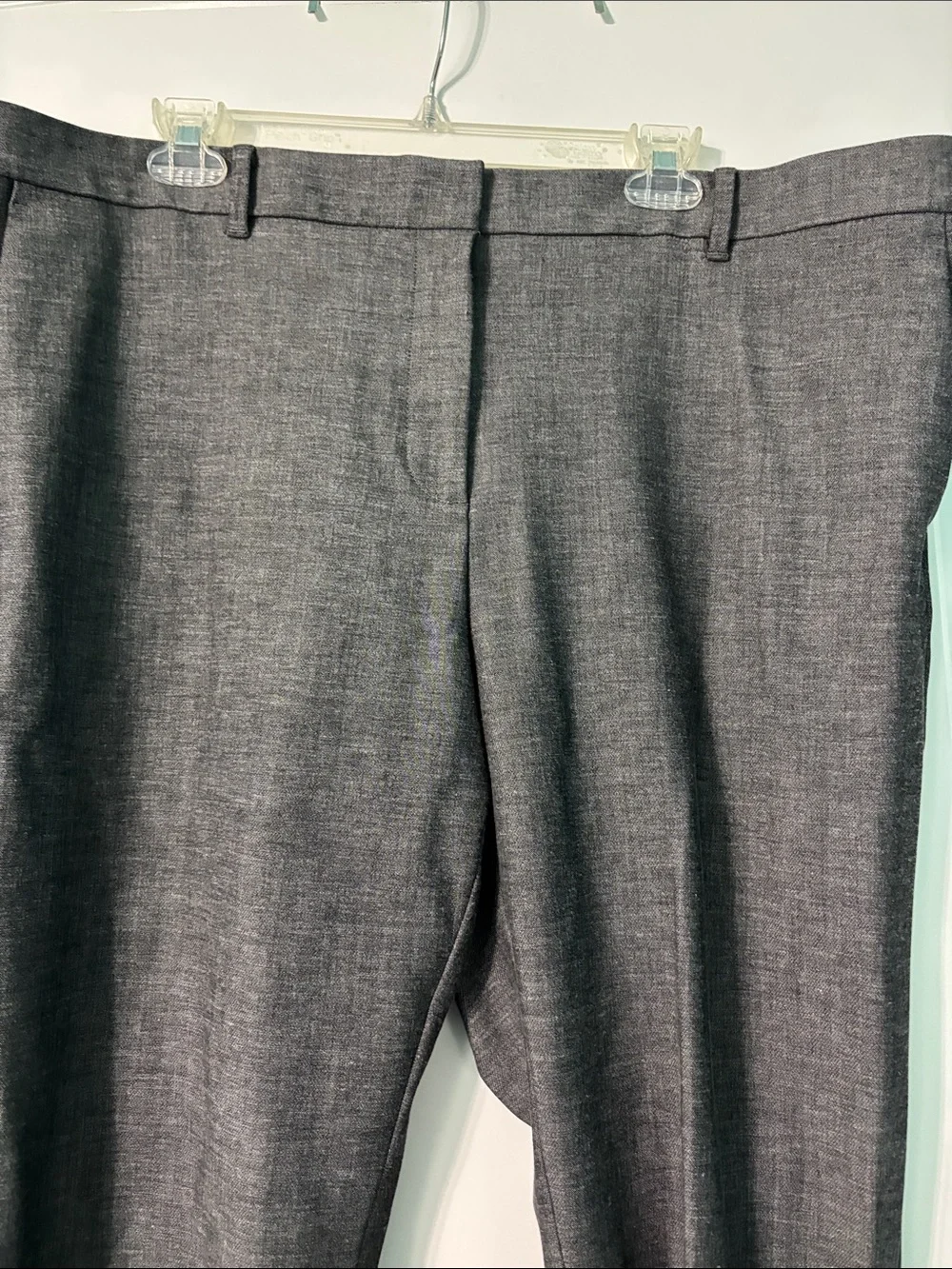 Ann Taylor Charcoal Straight-Leg Dress Trousers